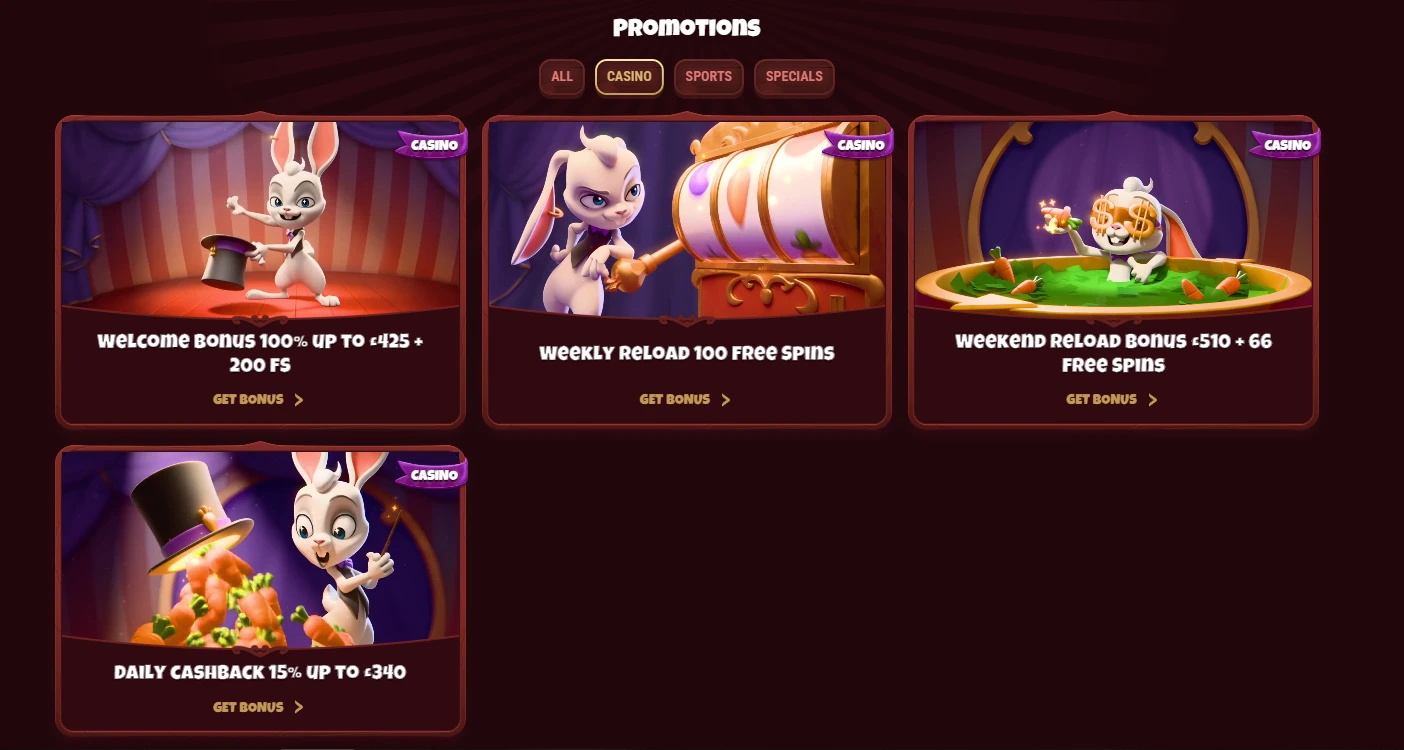 magius casino bonuses 
